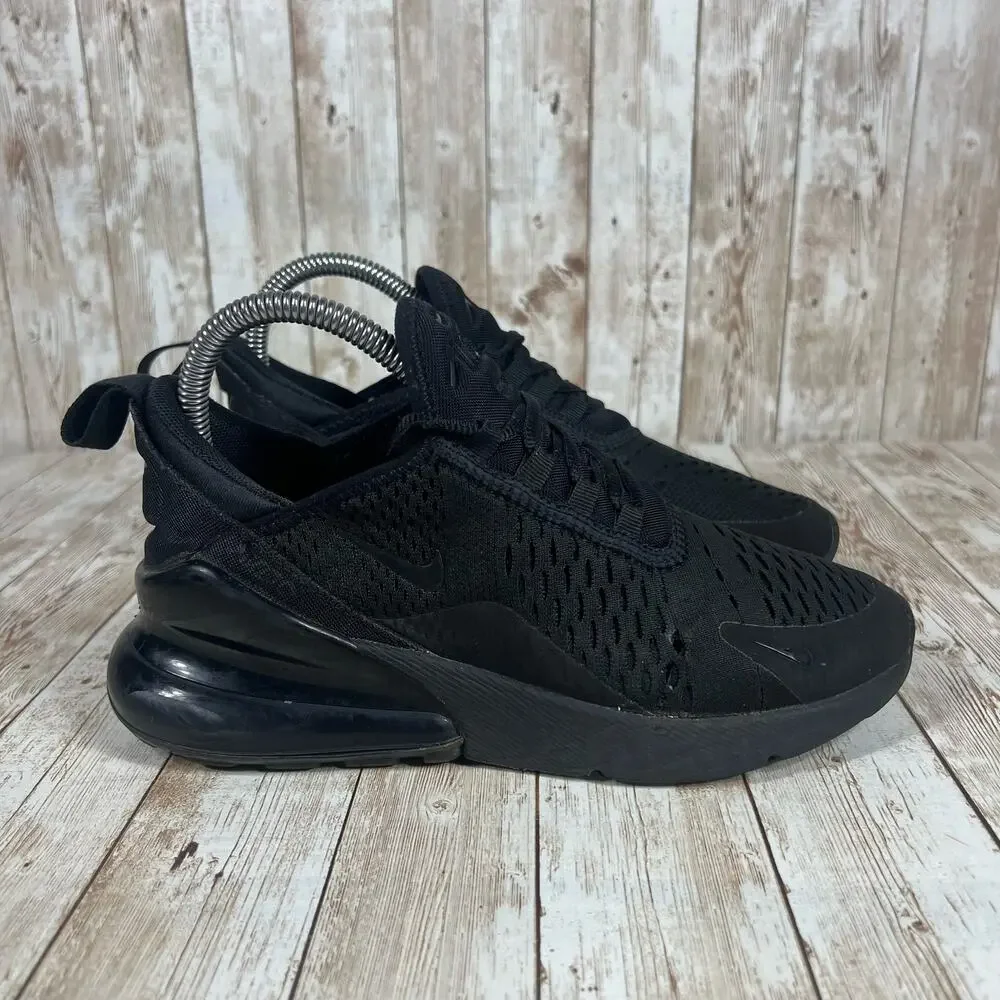 Nike air max 270 black womens 6 ah6789 006